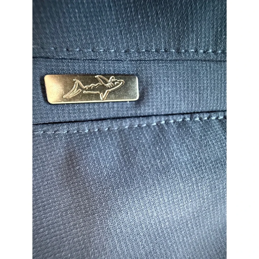 Greg Norman Golf Shorts Mens 40 Navy Performance Stretch Flat Front Casual